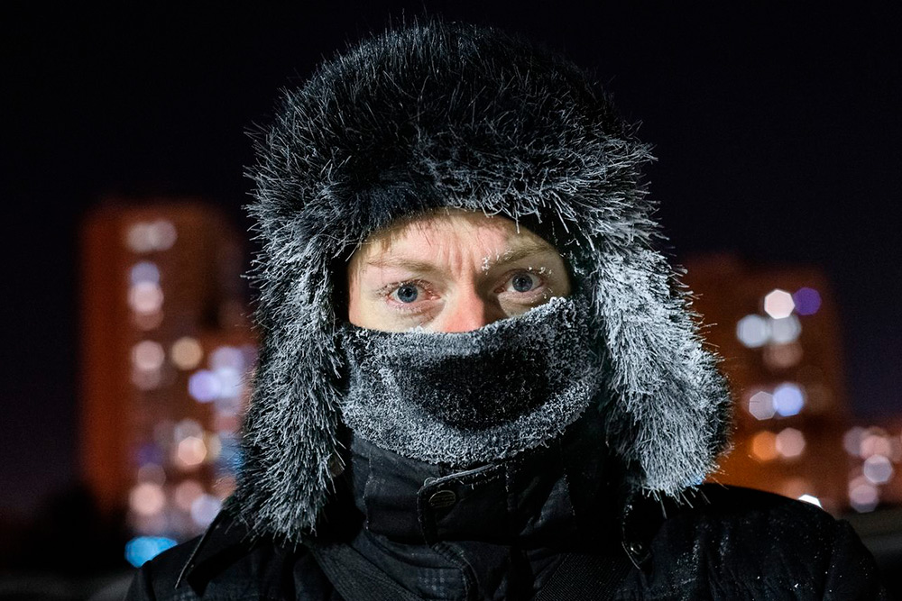 Типичный кемеровчанин в −40 °C. Фото: Анна Иванова