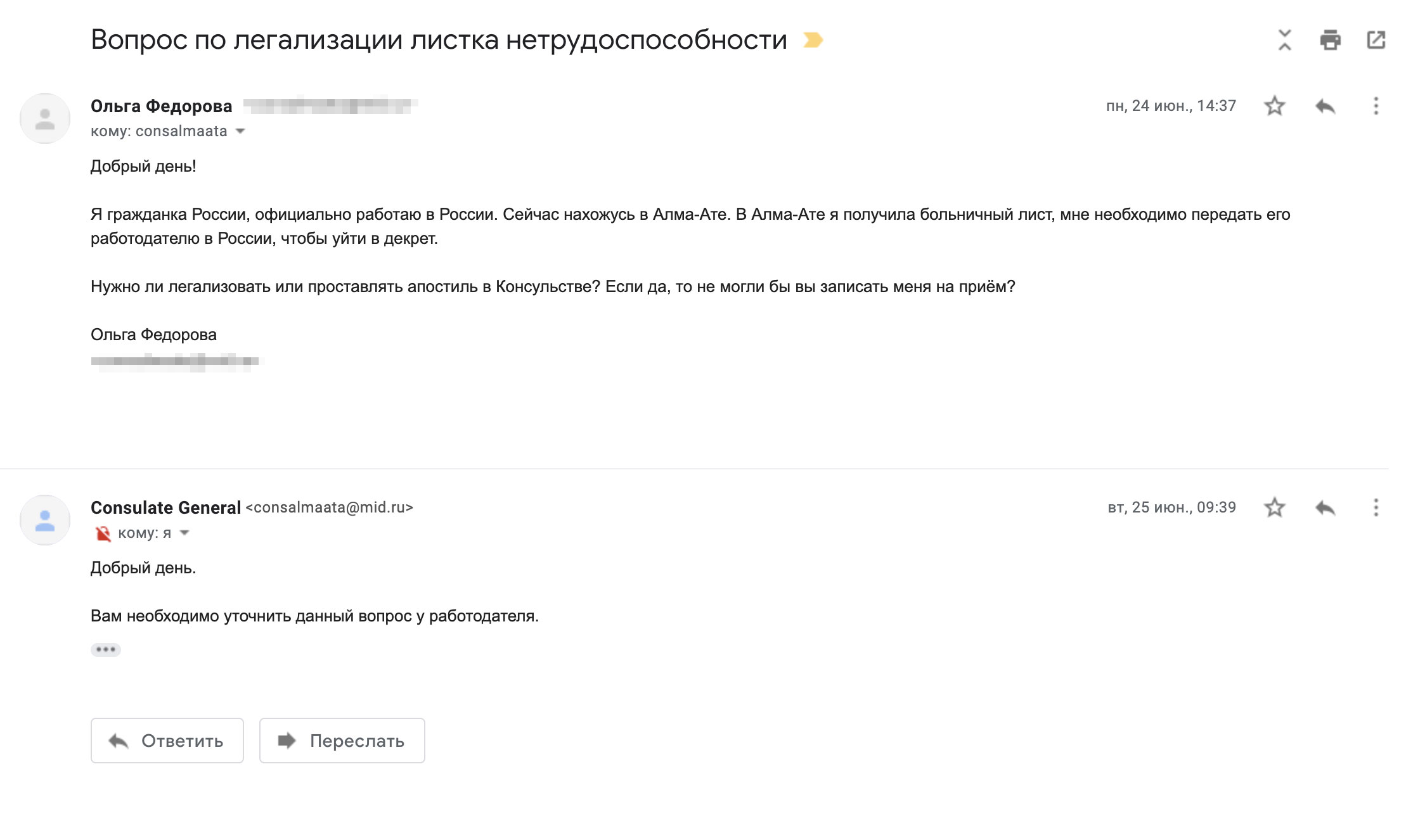 В российском консульстве почему-то решили, что вопрос с легализацией решает работодатель