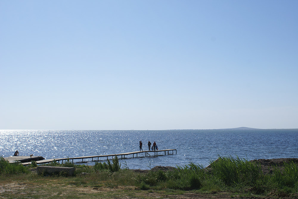 Семейное кафе находится рядом с морем. Дегустацию можно совместить с купанием