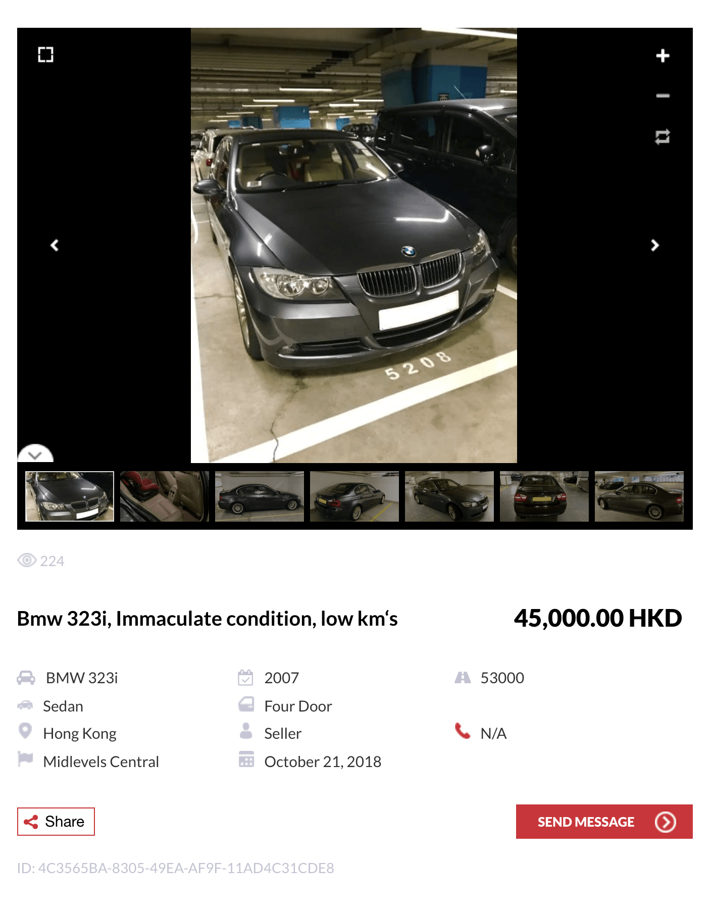 Например, БМВ 323-ай 2007 года с пробегом 85 000 км стоит 45 000 $