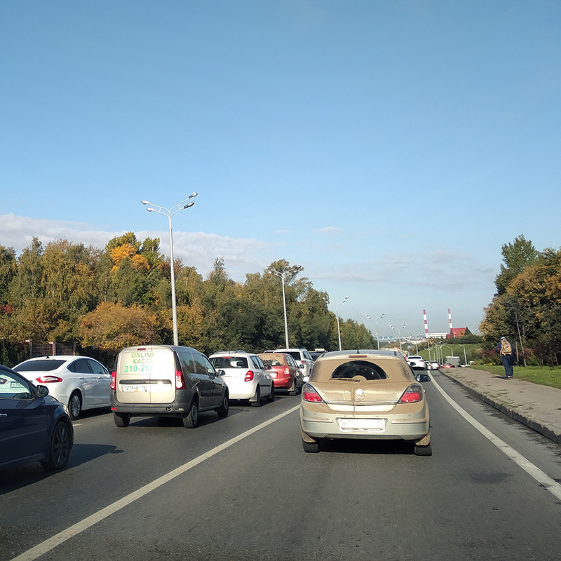 В дороге