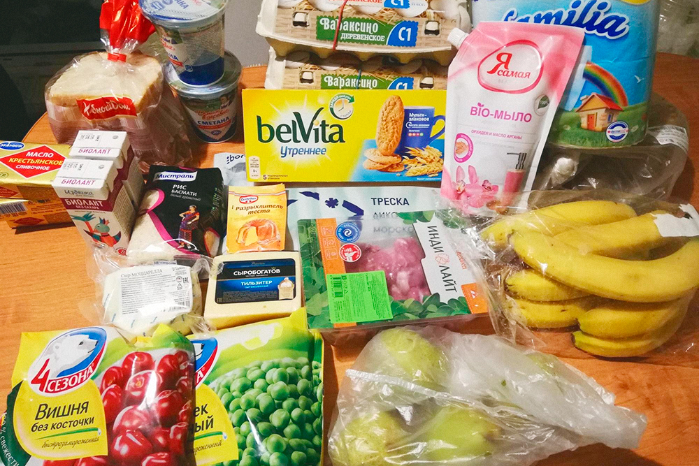 Набор продуктов за 2780 р., еще в него входит 10 литров воды. Дороже всего стоила треска — 433 р.