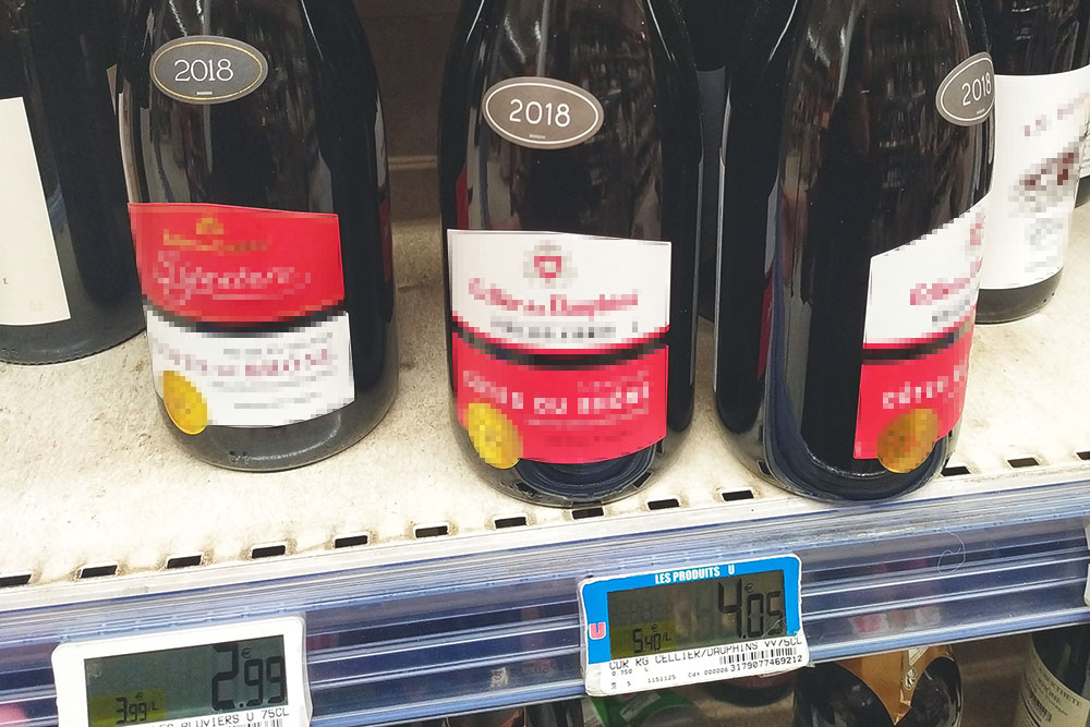 Во Франции можно купить вино и за 4 €, и за 3 € и даже за 1,5 €