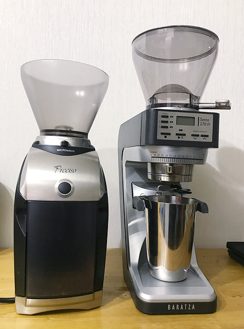 Baratza Preciso и Baratza Sette 270 W — эти кофемолки считаются полупрофессиональными, их довольно часто используют в кофейнях с небольшим потоком. Для дома они слишком крутые: первая раньше стоила 26 тысяч, вторая стоит около 40 тысяч