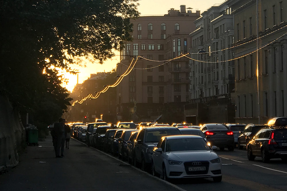 Очередной солнечный день в Петербурге