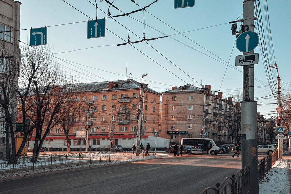 Вид на калужские панельки