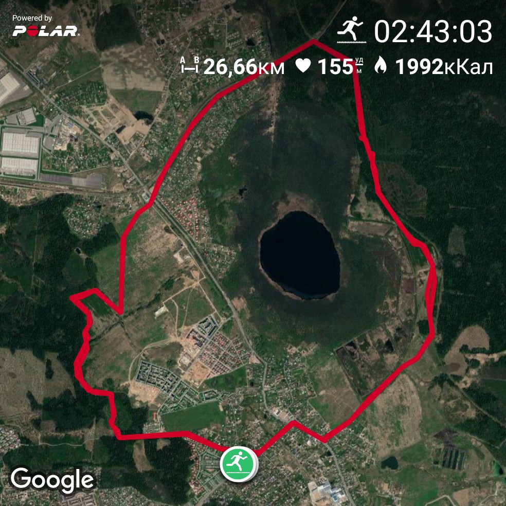 Такое время — неплохой результат, учитывая условия забега