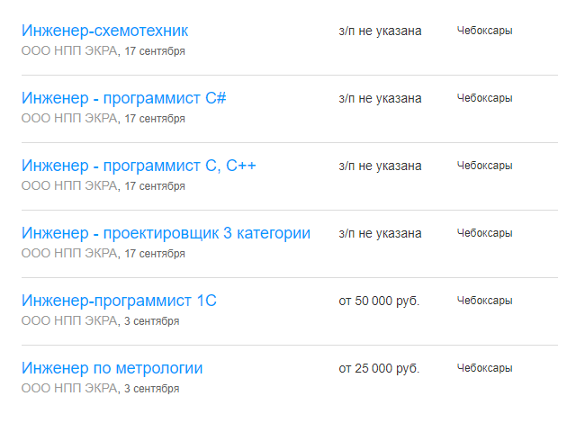 Завод «Экра» производит релейную защиту и автоматику, электротехнику и электронику. Я знаю, что там хорошо платят, но уровень зарплат не афишируют