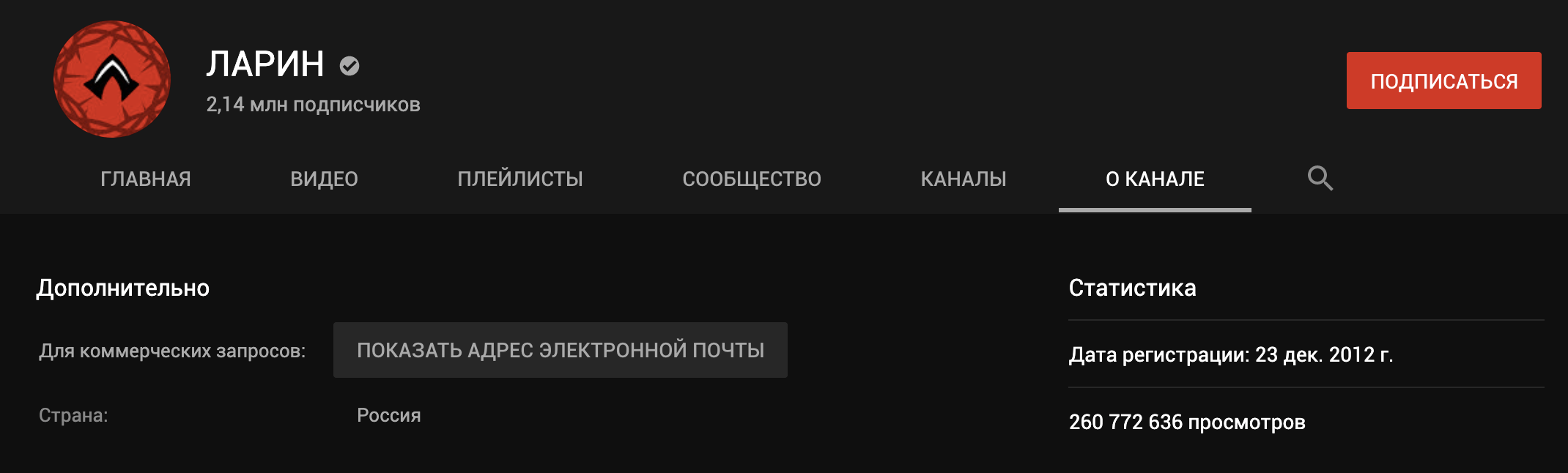 Даже если у вас пустое описание канала, оставьте почту, чтобы с вами могли связаться рекламодатели