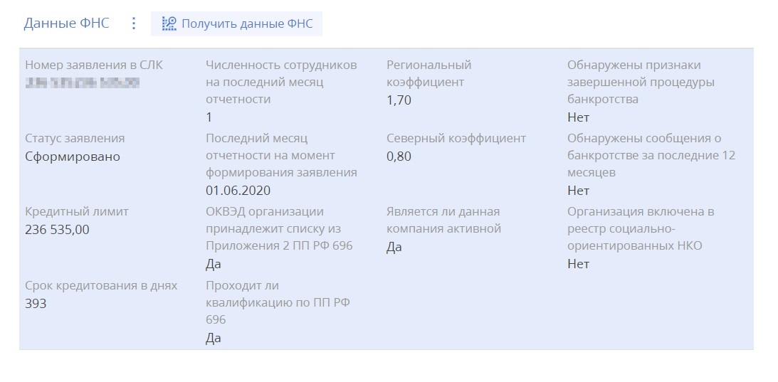 Сотрудник МСП-банка показал мне данные из ФНС, на основании которых одобряют кредит