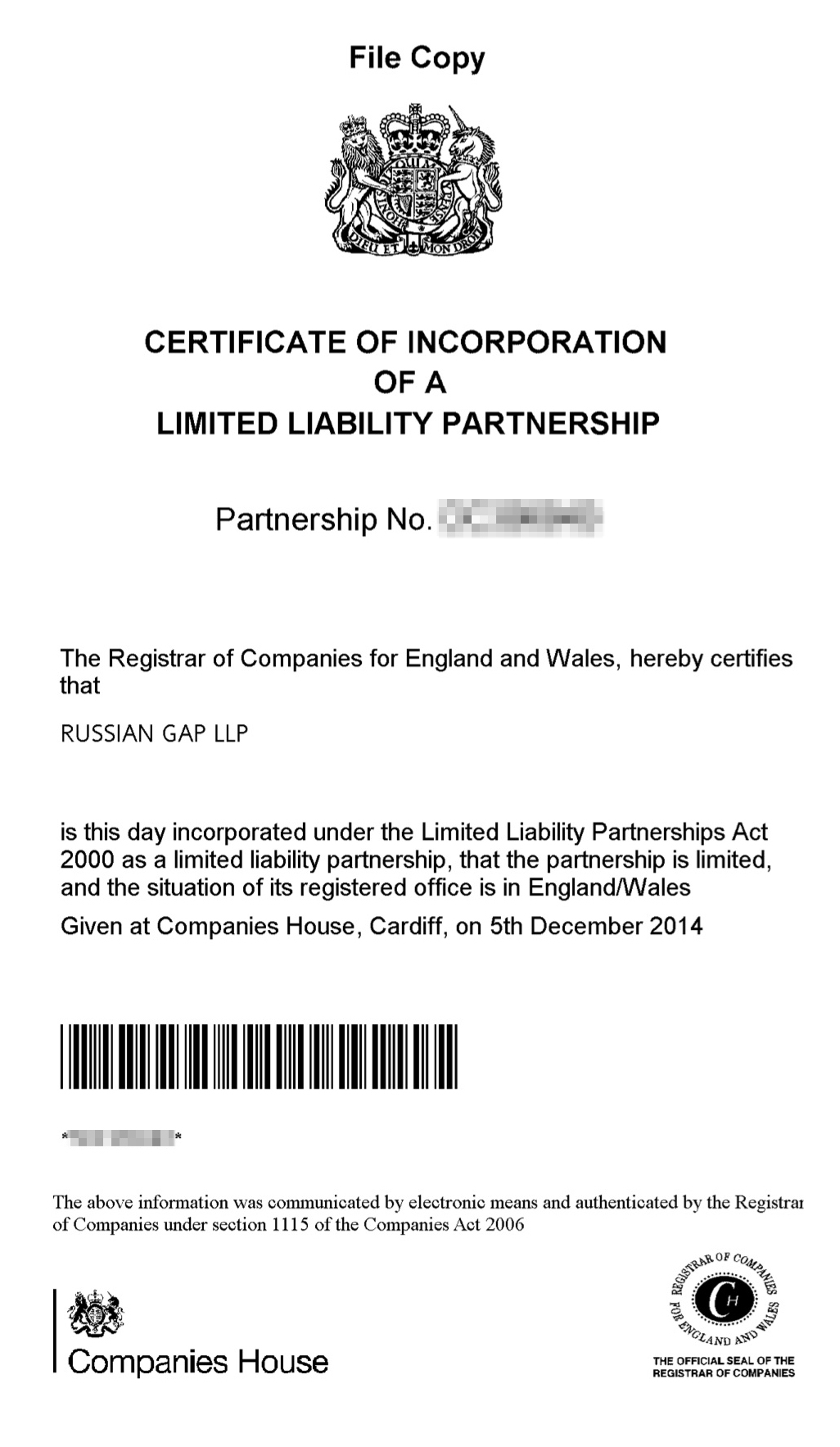 Мы зарегистрировали компанию как LLP — limited liability partnership. Совладельцами указали меня и мою партнершу. Этот тип компаний часто используется в традиционных партнерствах, оказывающих, например, юридические и консультационные услуги. Его немного проще использовать, если вы не нанимаете сотрудников на зарплату