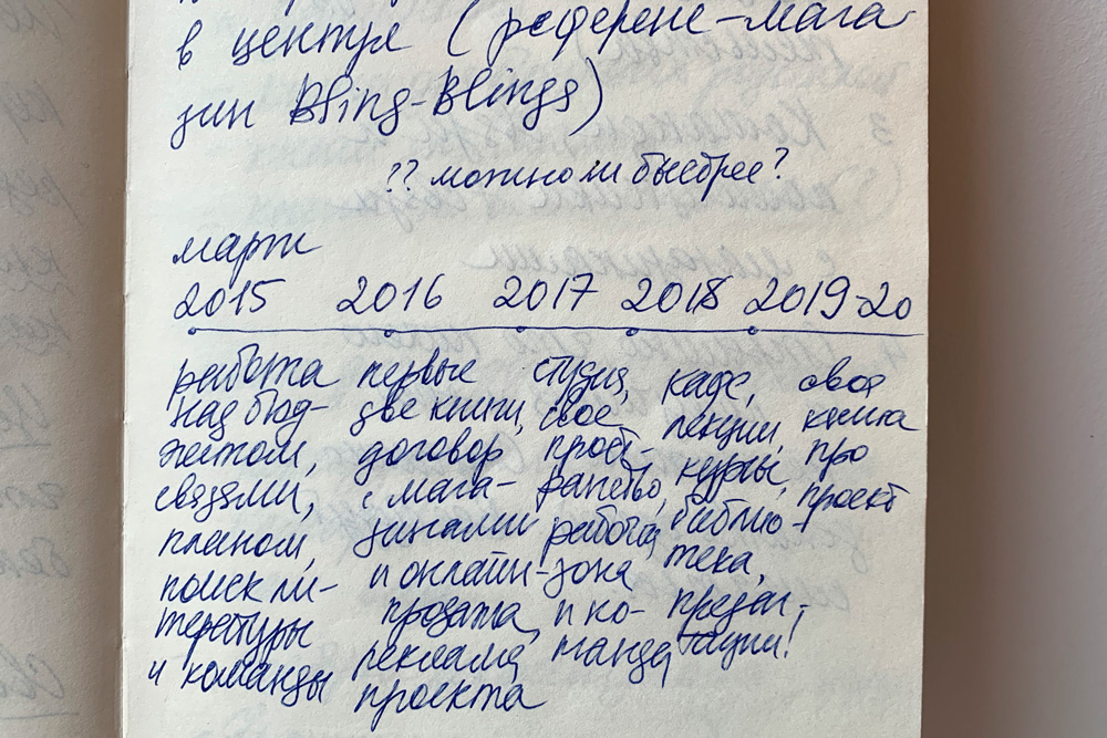 Она даже расписала план действий