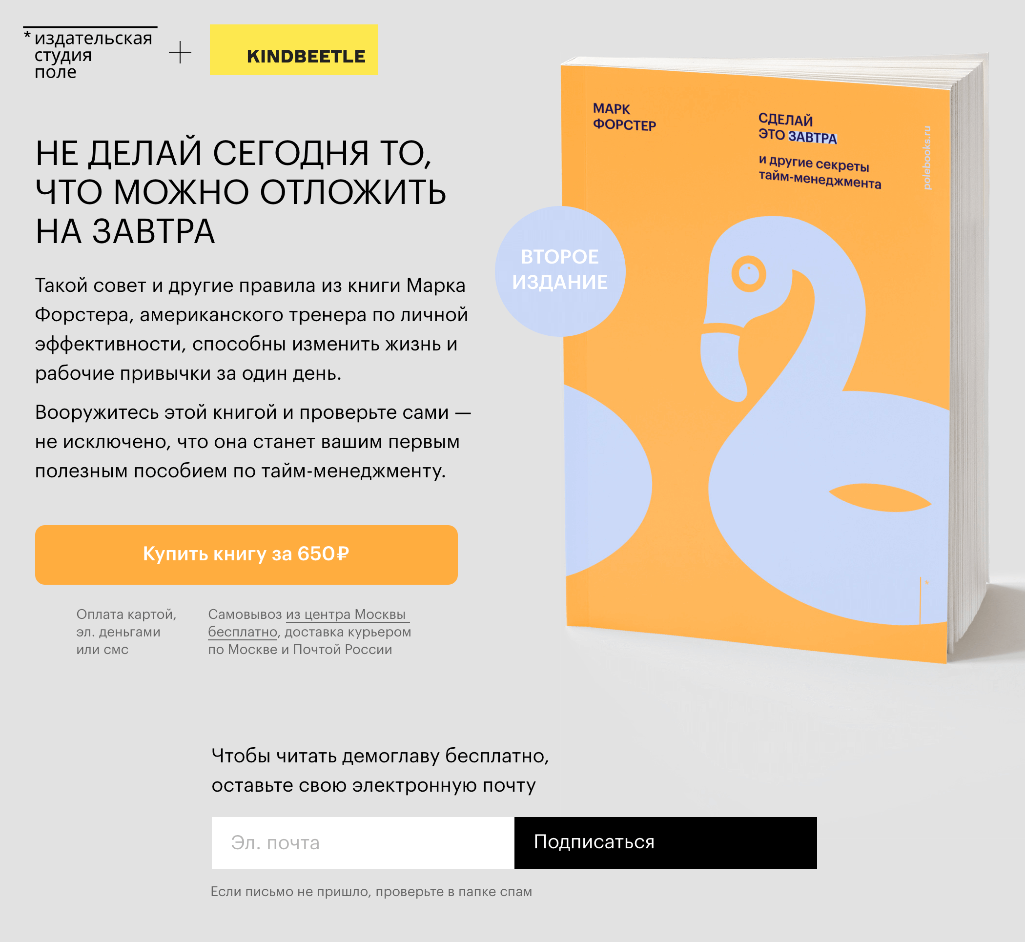 Скриншоты моего сайта с предзаказом. Это актуальная версия, поэтому на нем указан второй тираж. В 2018 году все было так же, только цена была 590 <span class=ruble>Р</span>, а на обложке была другая картинка