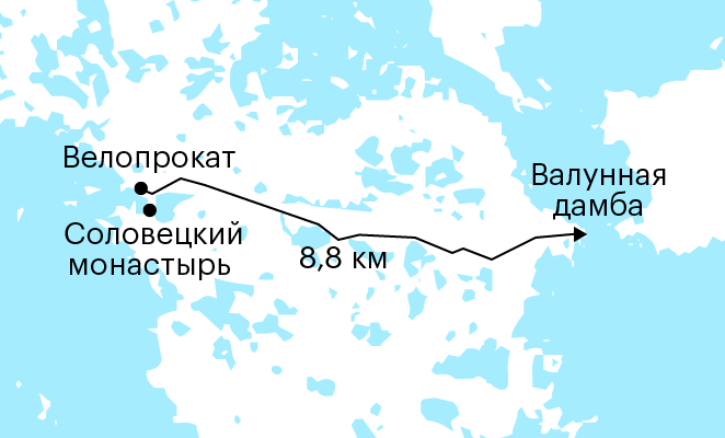 От велопроката до дамбы идти почти два часа. На велосипеде будет быстрее