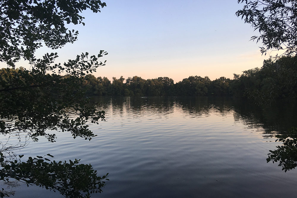 Озеро Boberger See. От моего дома на велосипеде дорога заняла 35—40 минут