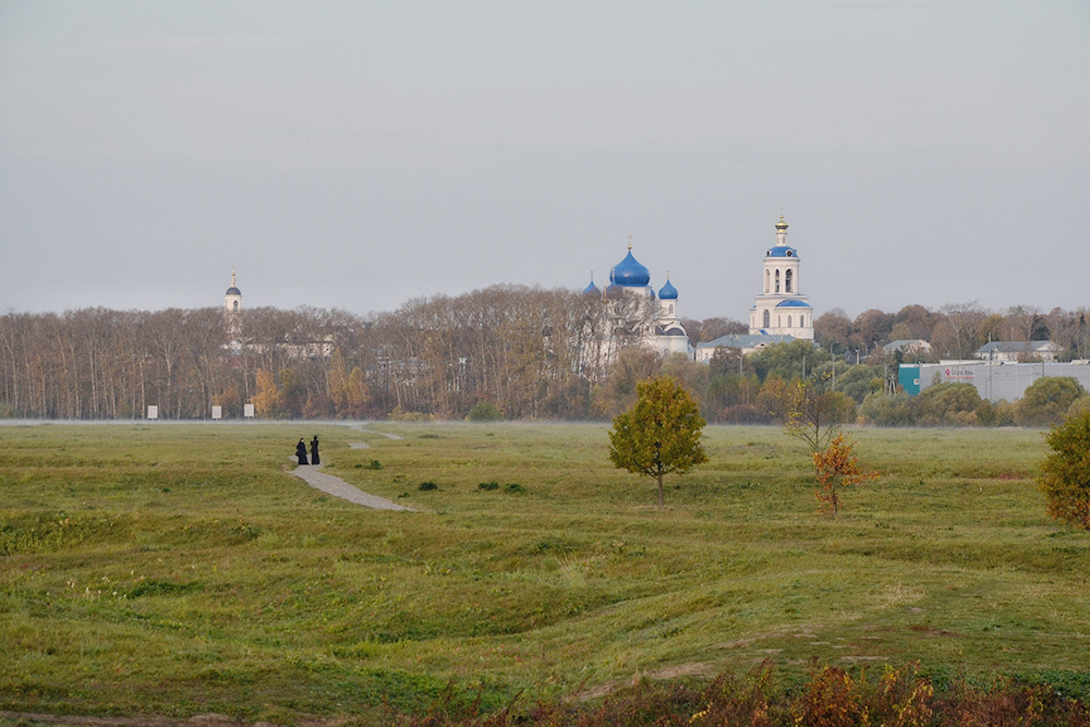 Сфотографировала Боголюбовский луг по дороге от церкви Покрова на Нерли к Свято-Боголюбскому монастырю