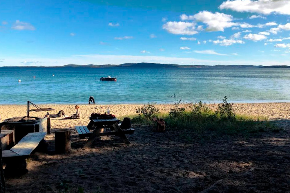 Место нашей ночевки в парке «Скулескоген»