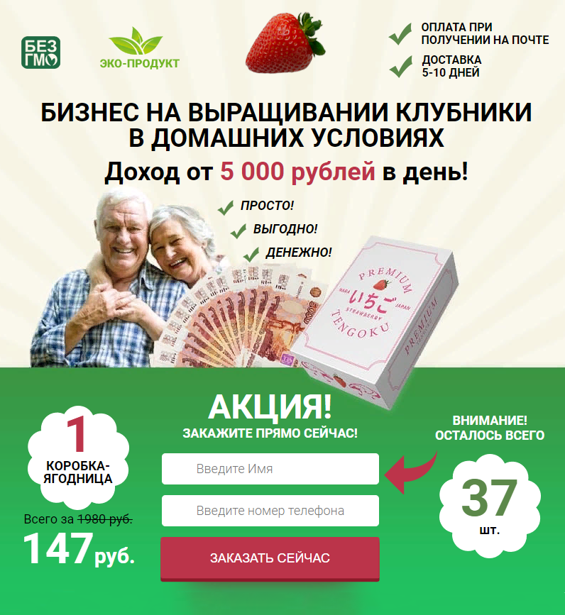 С первого же экрана складывалось впечатление, что все дело не в клубнике, а в легком заработке. Постоянные призывы разбогатеть и гарантии доходности напрягали. Обычно так поступают мошенники