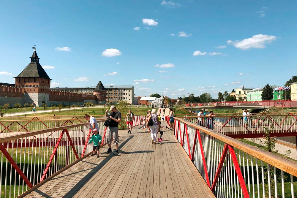 На месте новой набережной раньше было высохшее русло реки