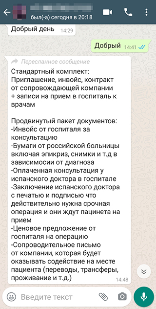 На следующий день прислали подробные условия. Всего надо заплатить около 140 тысяч рублей по курсу на момент написания статьи. В сумме выходит несколько больше 3200 Р из ценника на сайте