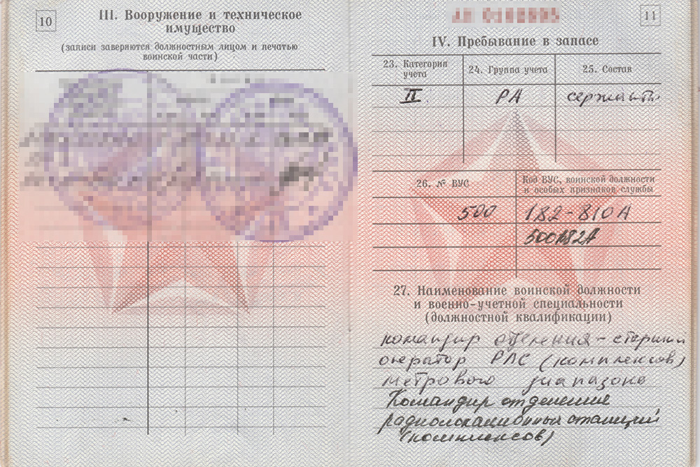 По какой военно-учетной специальности человека на службе готовили, по такой он и дальше может продолжать службу, если вдруг его снова призывают